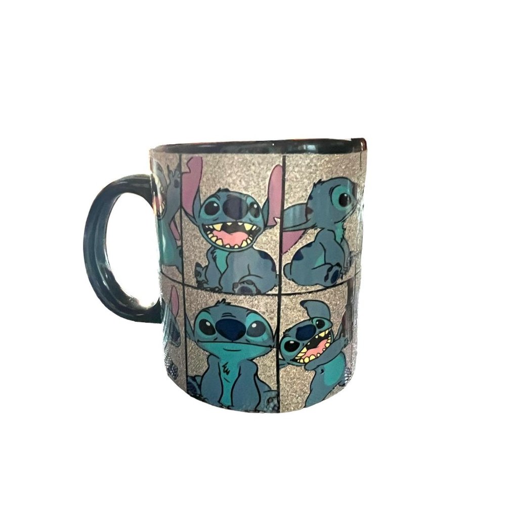 Silver Buffalo Disney Lilo & Stitch Stitch Glitter Ceramic Coffee Mug, 20 Ounces - Picture 5 of 8